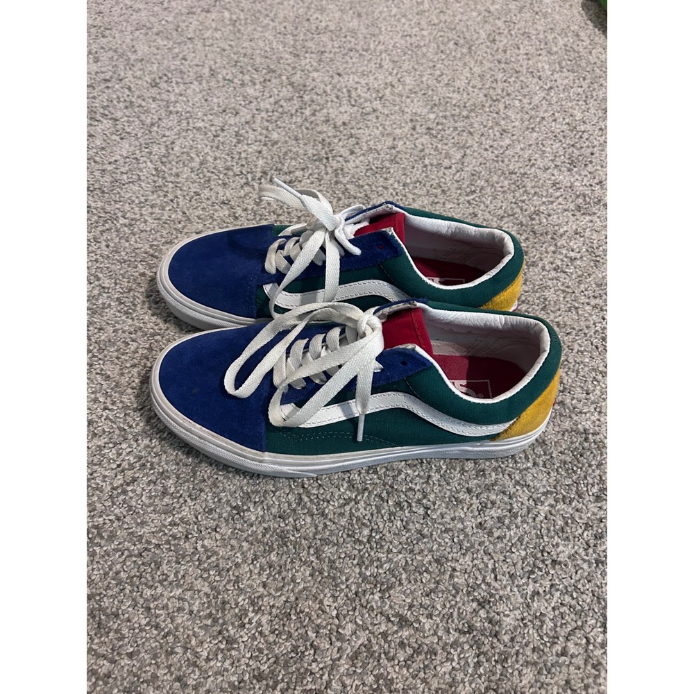 Vans Old Skool Colorblock Suede Canvas Low Top Sneakers Women‎ Size 7